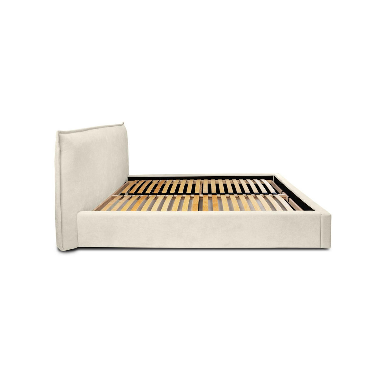 POLSTERBETT Amada In Ditra - Creme, Holzwerkstoff/Textil (160/200cm) - Fun Möbel