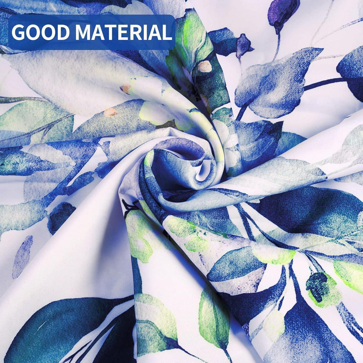 DUSCHVORHANG Blau 120 x 180 cm - Blau, Textil (120/180cm)