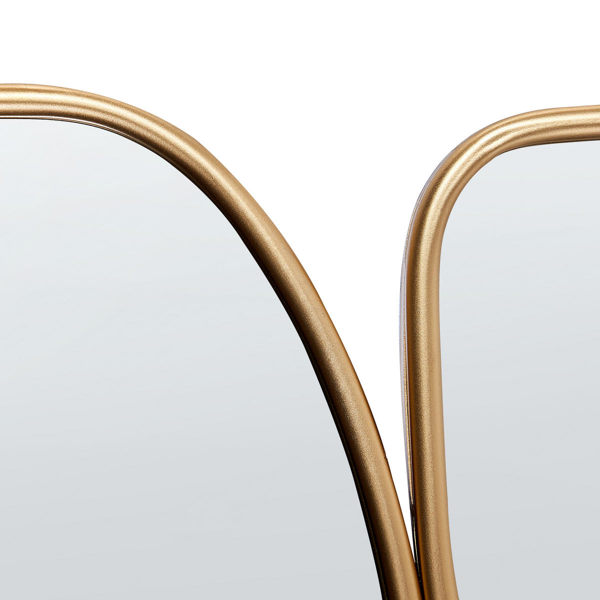 WANDSPIEGEL Gold Metall 70/100 cm Diancey - Goldfarben, Metall (70/100/3cm) - Beliani