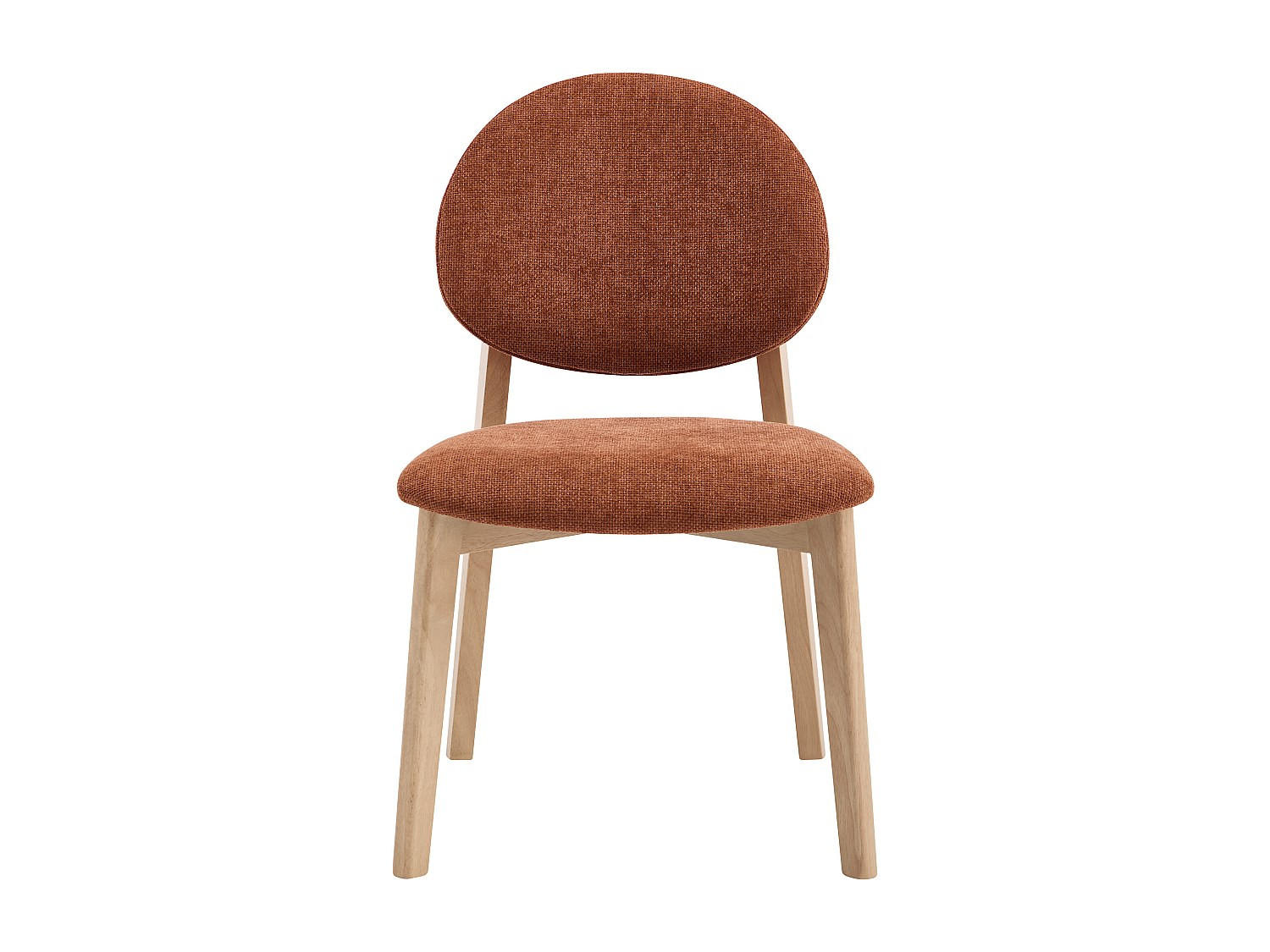 STUHL - 52 cm x 57 cm - holz - terracotta Marleni - Terracotta, Holz/Holzwerkstoff (52/85/57cm) - Vente-Unique