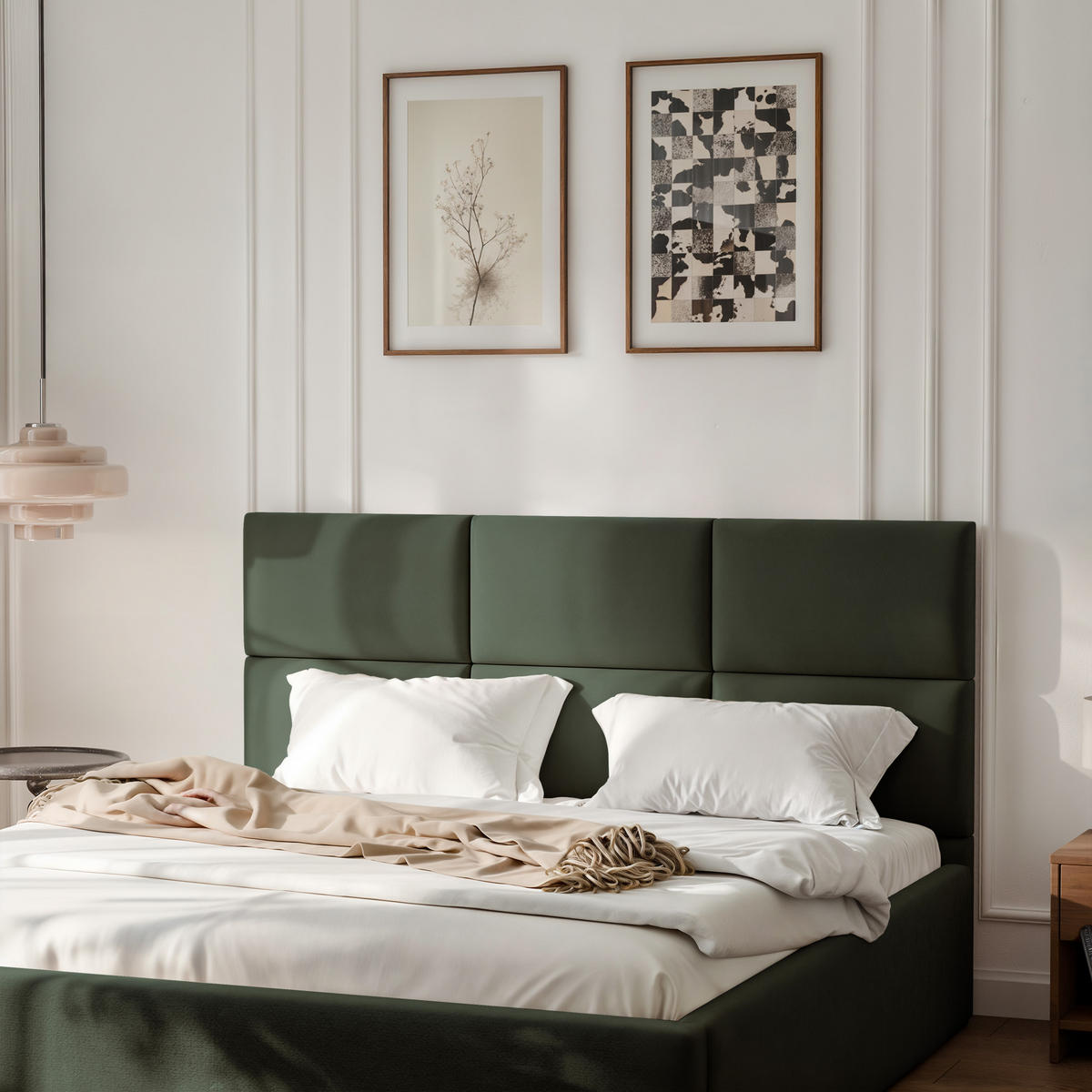 POLSTERBETT FORS 160/200 cm Bettkasten, Grün - Grün, Holzwerkstoff/Textil (160/200cm) - Idohome