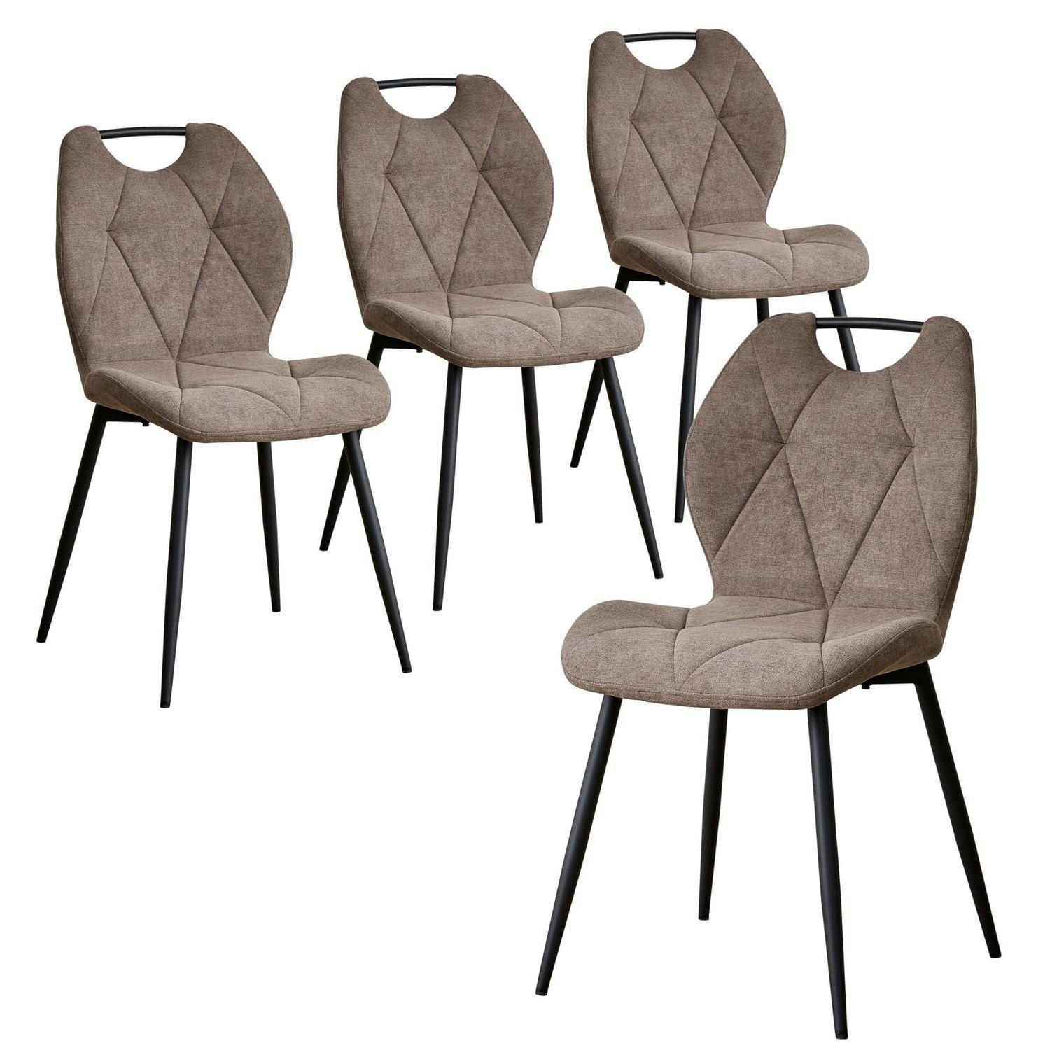 XXXLutz Esszimmerstuhl Braun 44x86x48 cm