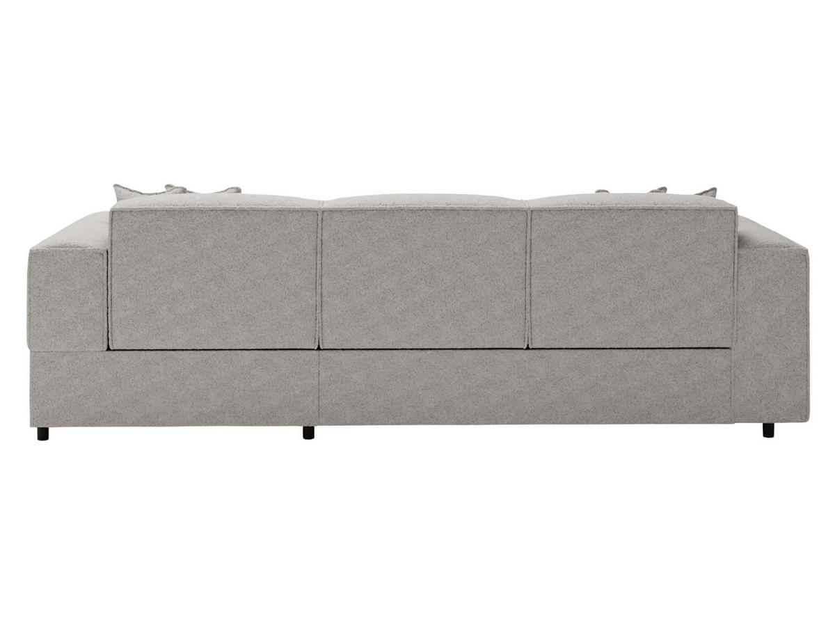 ECKSOFA Santos L, Seite: Rechts - Schwarz/Grau, Holzwerkstoff/Kunststoff (253/166cm) - MIRJAN24