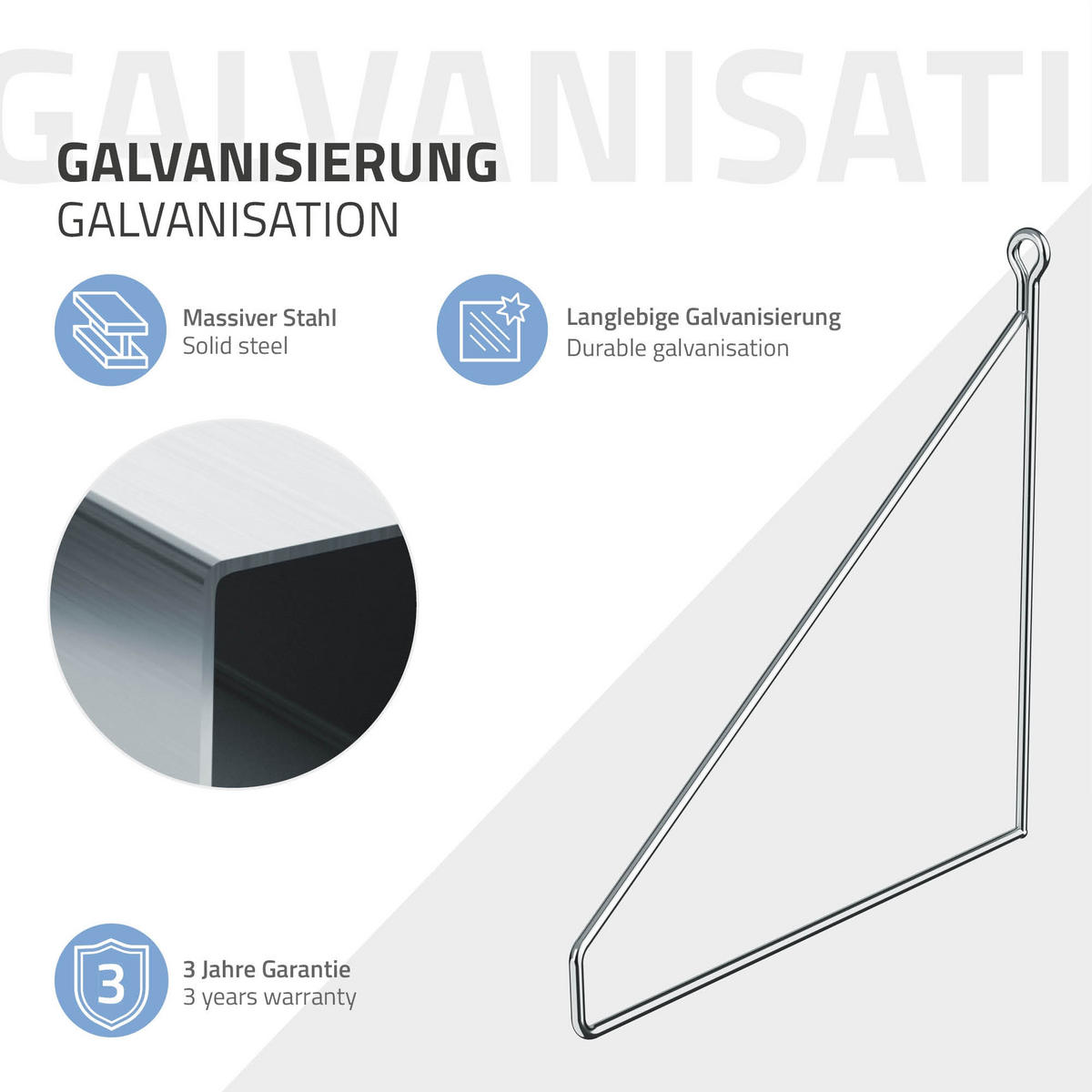REGALHALTERUNG - Silberfarben, Metall (25/25/26cm) - ML-DESIGN
