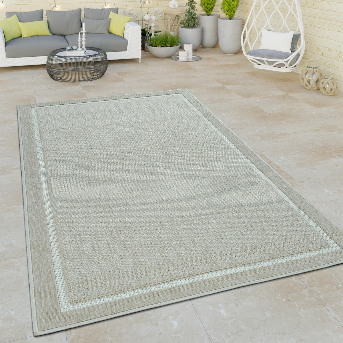 OUTDOORTEPPICH 120/170 cm Brugge 225 - Beige, Textil (120/170cm) - Paco Home