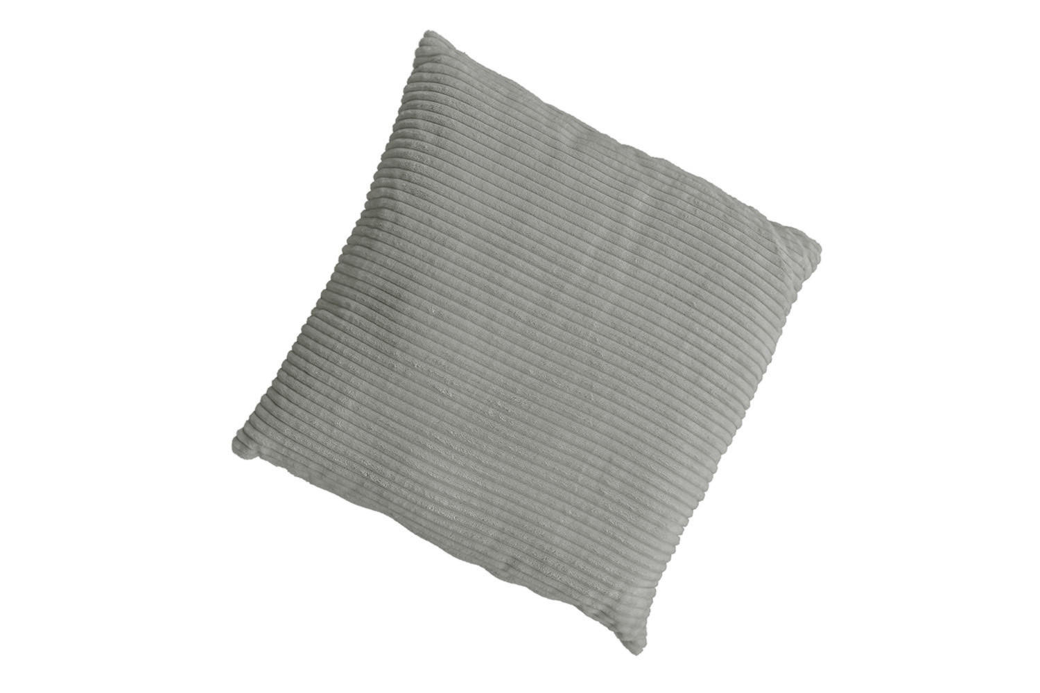 SPITZKISSEN MADELINE Hellgrau Cord - Hellgrau, Textil (50/14cm) - KAWOLA