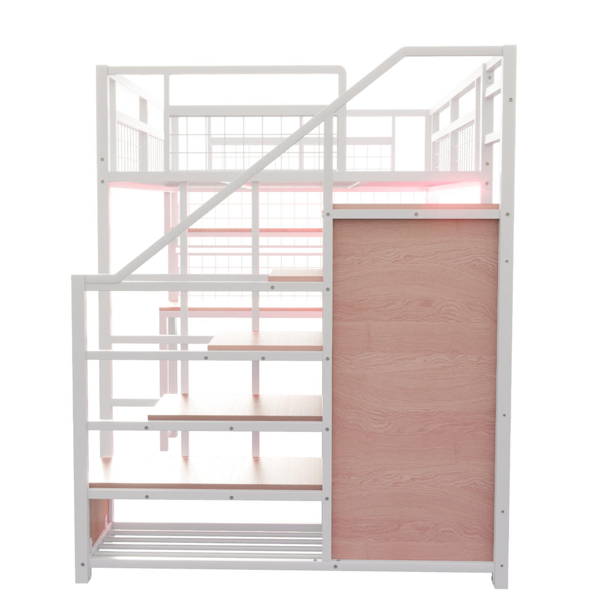 HOCHBETT Metall 140/200 cm Weiß - Weiß, Metall - Raumix