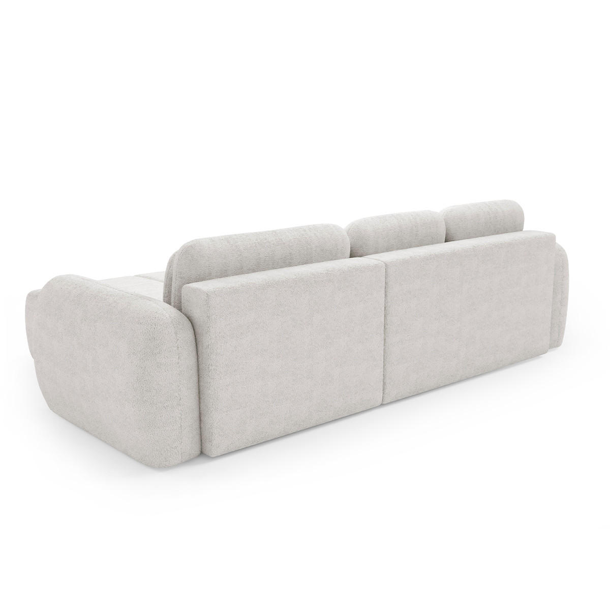 ECKSOFA Cesar 3 Sitzplätze Weiß - Weiß, Holz (304/190cm) - Petits-meubles
