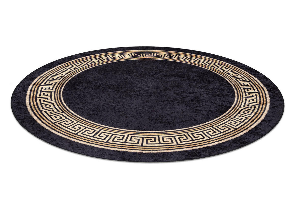 TEPPICH Miro 160 cm - Schwarz, Textil (160/160cm) - rugsX