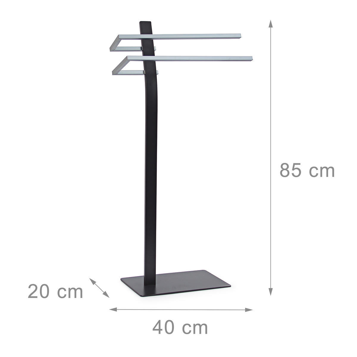 HANDTUCHSTÄNDER - Multicolor, Metall (40/85/20cm) - Relaxdays