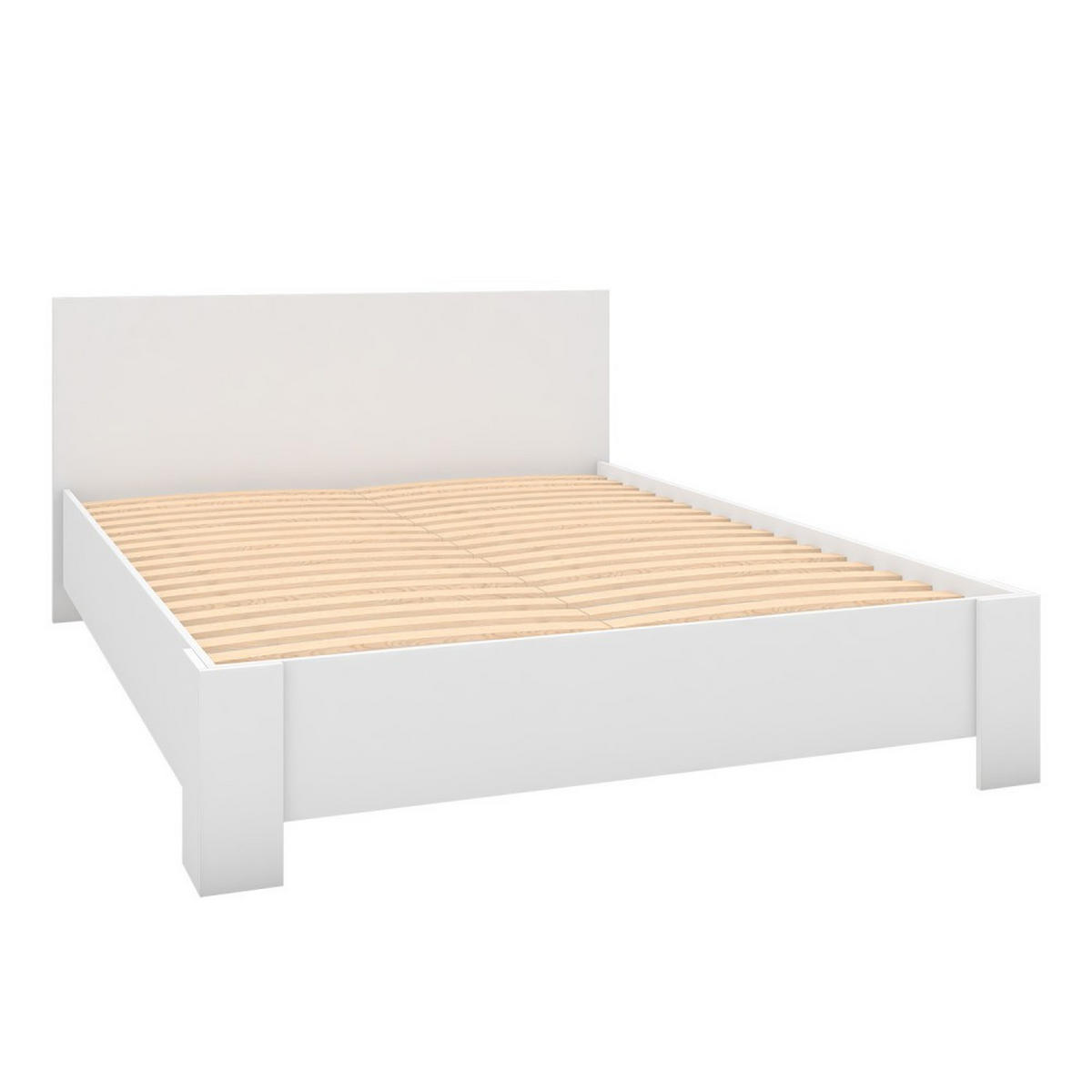 DOPPELBETT 169/90/207 cm Mediolan ohne Matratze 160x200 cm Weiß,Weiß - Weiß, Holzwerkstoff - imoebel24