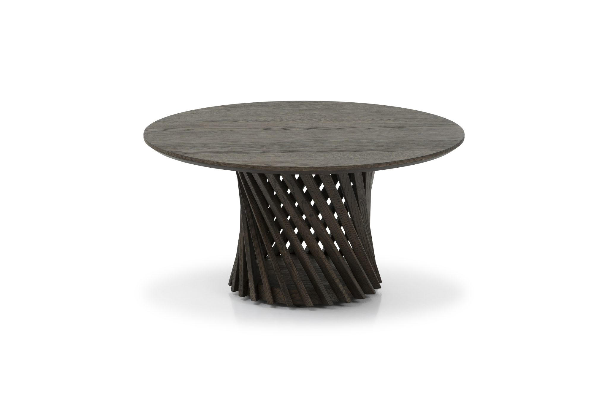 COUCHTISCH Emma, Braune Massiveiche - Braun, Holz (80/60/40cm) - WOODEK