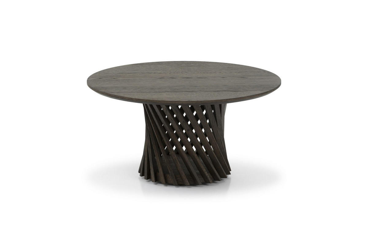 COUCHTISCH Emma, Braune Massiveiche - Braun, Holz (80/60/40cm) - WOODEK