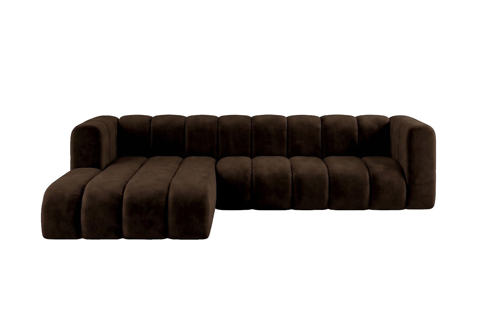 Kaiser Möbel Ecksofa Braun 287x179 cm