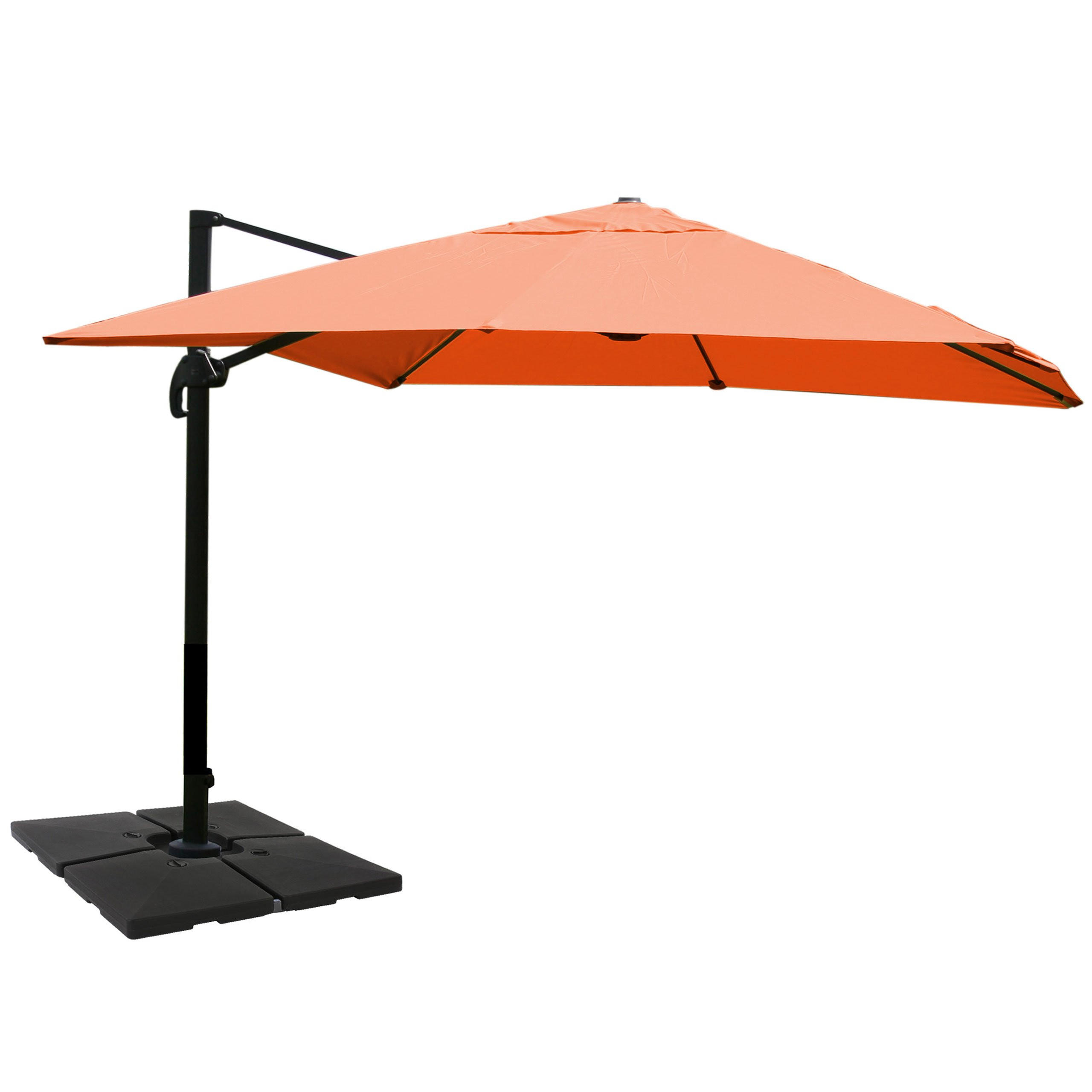 AMPELSCHIRM Orange 300/400 cm - Orange, Textil (400/300cm) - MCW