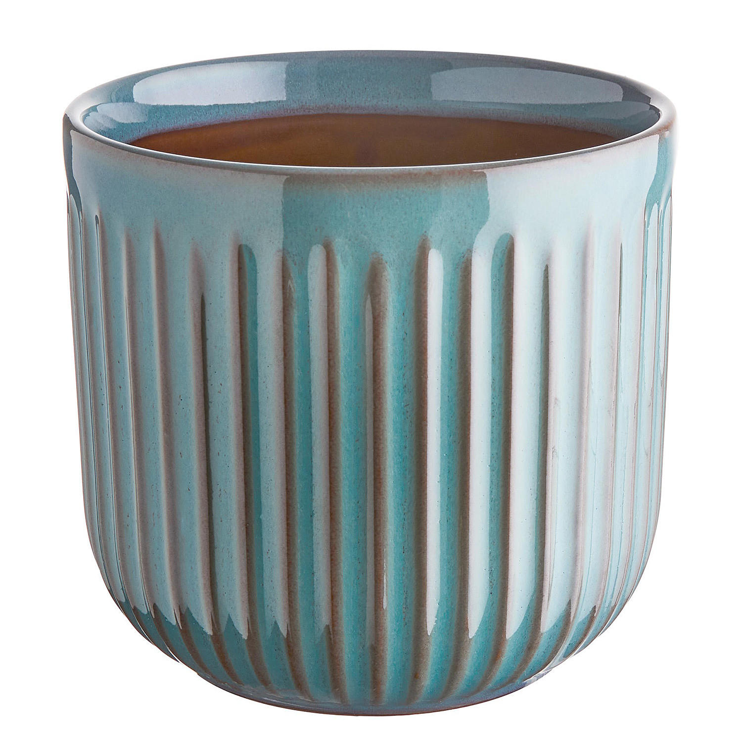 BLUMENTOPF Cubist - Braun, Keramik (13cm) - Butlers