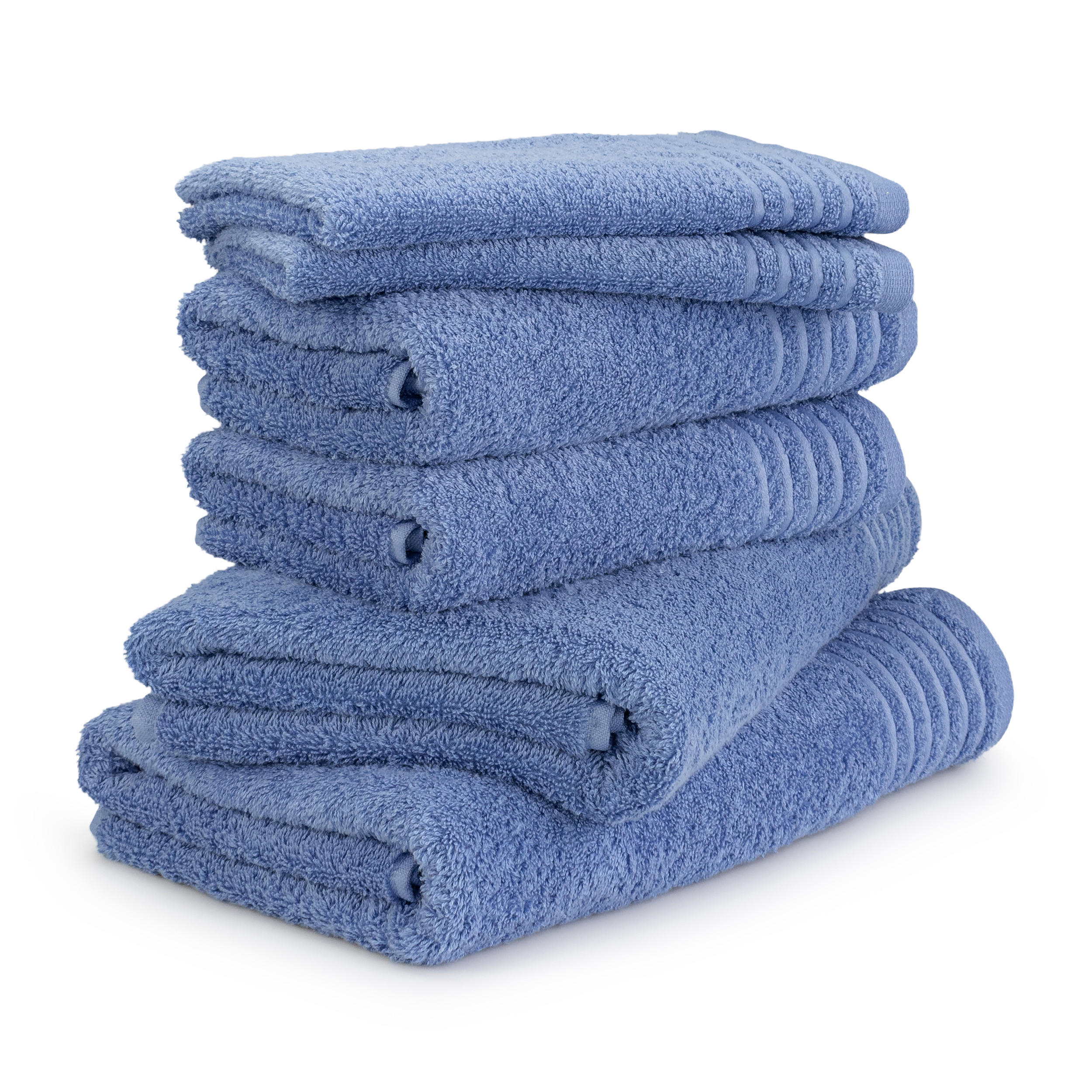HANDTUCHSET NEW CLASSIC 6-TLG - Hellblau, Textil (50/100cm) - MÖVE