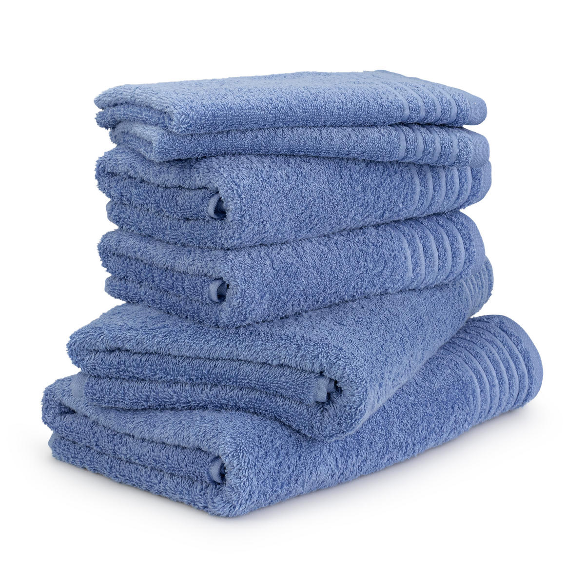 HANDTUCHSET NEW CLASSIC 6-TLG - Hellblau, Textil (50/100cm) - MÖVE