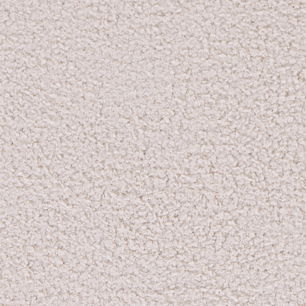 HOCKER Bouclé Cremeweiß Canby - Weiß, Textil (43/38/43cm) - Beliani