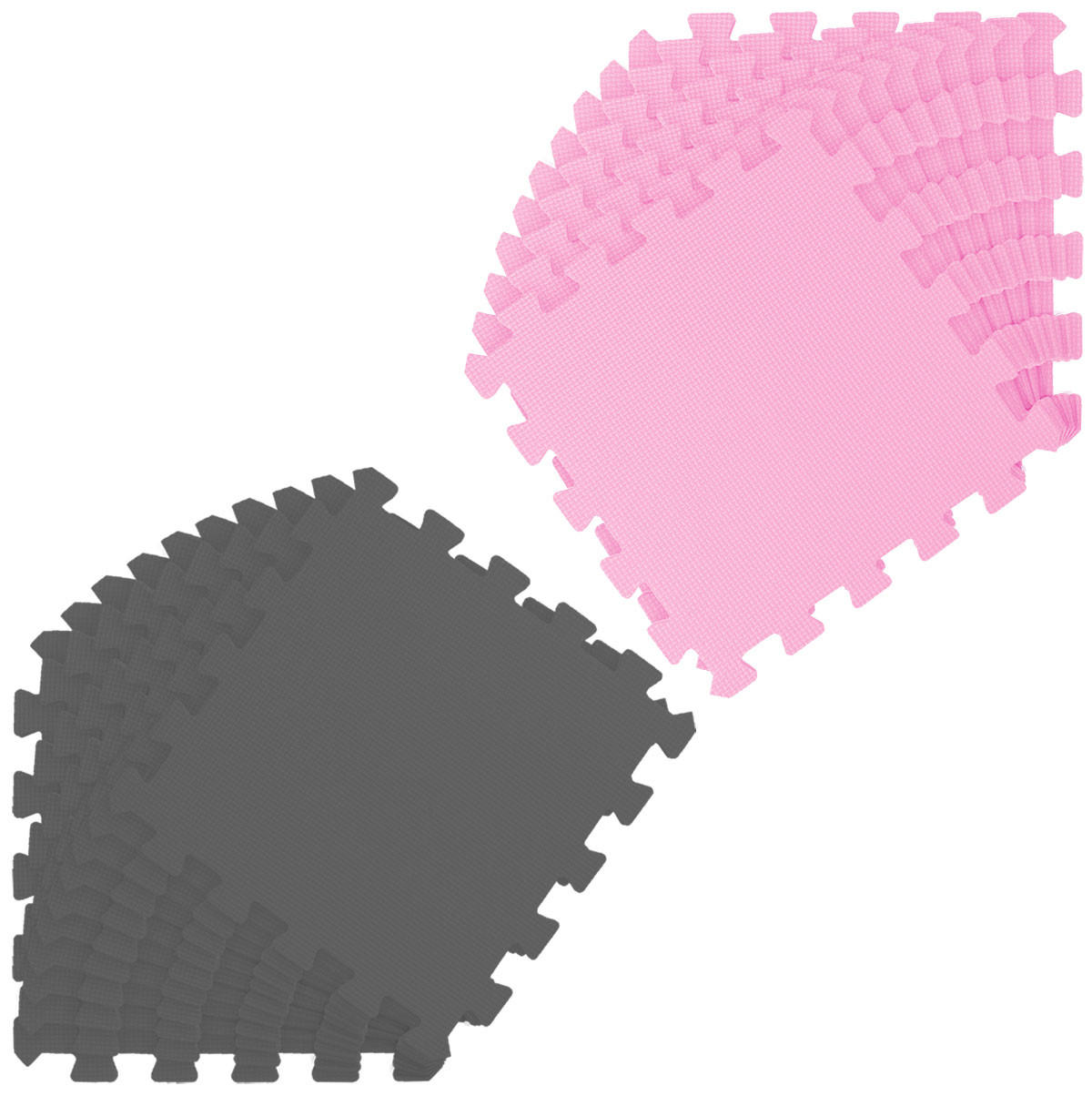 SPIELMATTE ab Null - 180/90/1 cm Puzzlematte Pink - Multicolor, Kunststoff (30/30cm) - Littletom