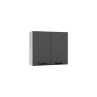 HÄNGESCHRANK W80 - Morvex - Stilvolle Wandlösung - Anthrazit, Holz/Metall (80/72/30cm) - ROYAL24_MARKT