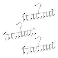 3XDRŽIAK na opasky - strieborná, kov/plast (34.5/4/1.5cm) - Relaxdays