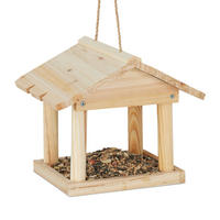 VOGELHAUS - Hellbraun, Holz (26/22/22cm) - Relaxdays