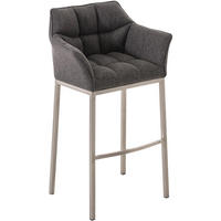 BARHOCKER Damaso 110x64x48 cm titangrau - Titanfarben, Textil (64/110/48cm) - furnicato