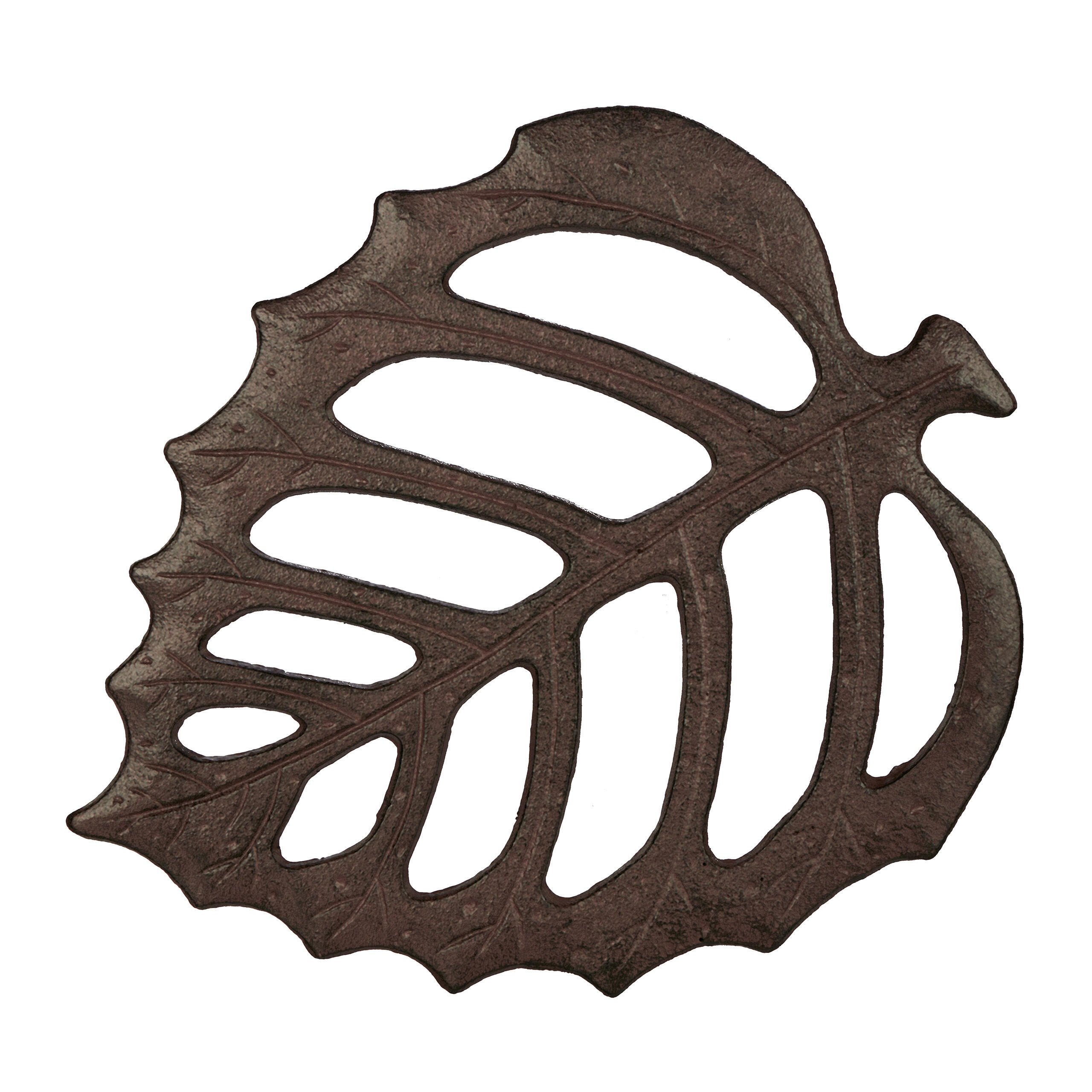 TRITTSTEIN - Braun, Metall (26/0.5/32cm) - Relaxdays