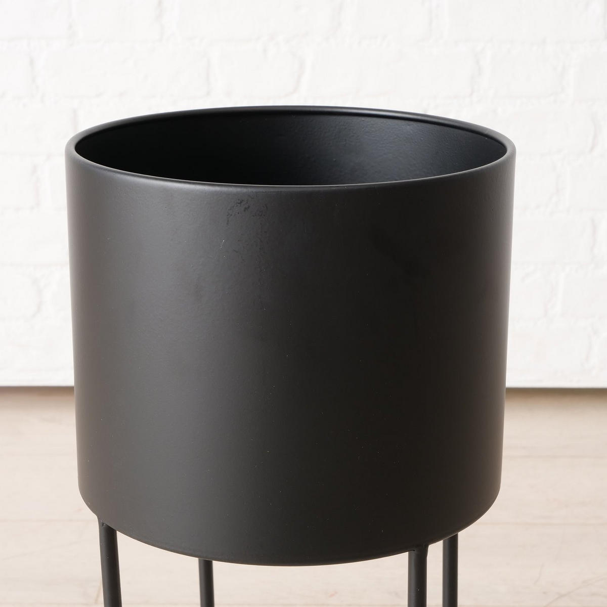 BLUMENSTÄNDER Metall AURELA 3er-Set - Schwarz, Metall (65/29/76cm)