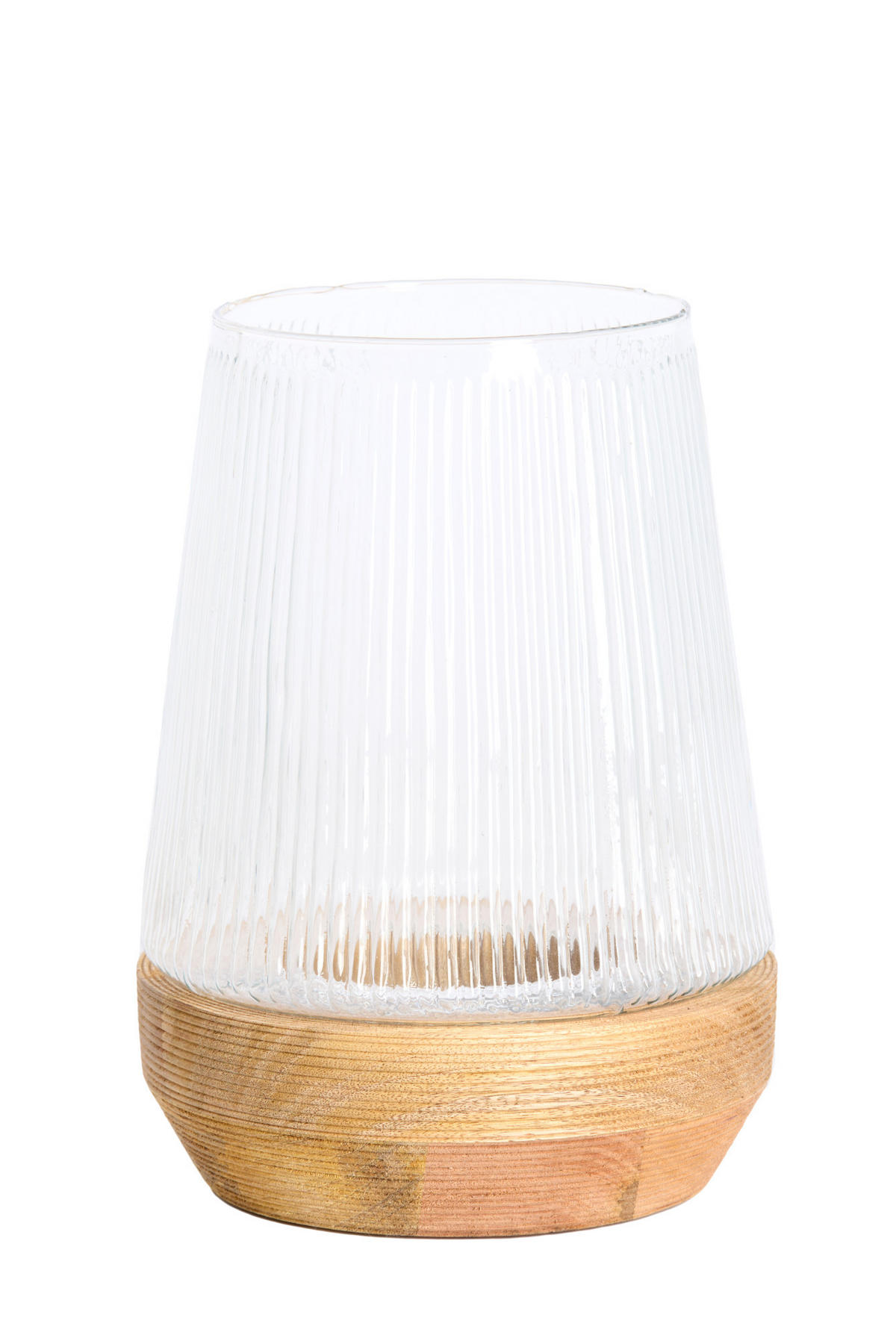 WINDLICHT Minas Braun Ø22/30 cm - Braun, Holz (22/30/22cm) - Light & Living