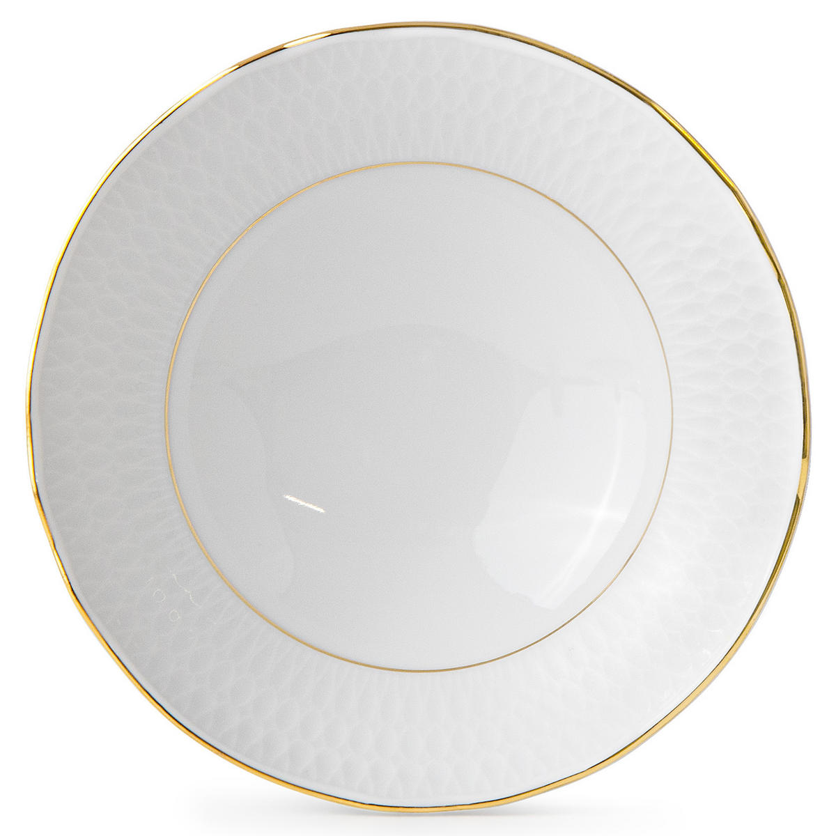 SALATSCHÜSSEL CMIELOW SOFIA GOLD aus Porzellan - Weiß, Keramik (17/17/6.6cm) - KONSIMO®