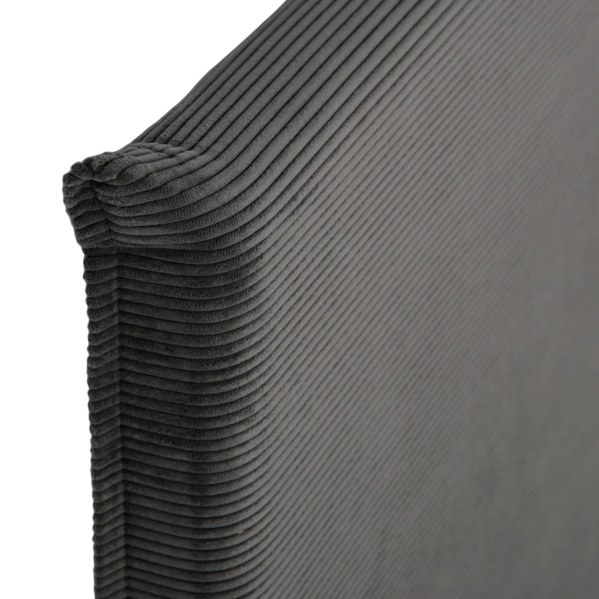 POLSTERBETT 160x200 cm Grau cord - Grau, Textil (160/200cm) - Home Collective