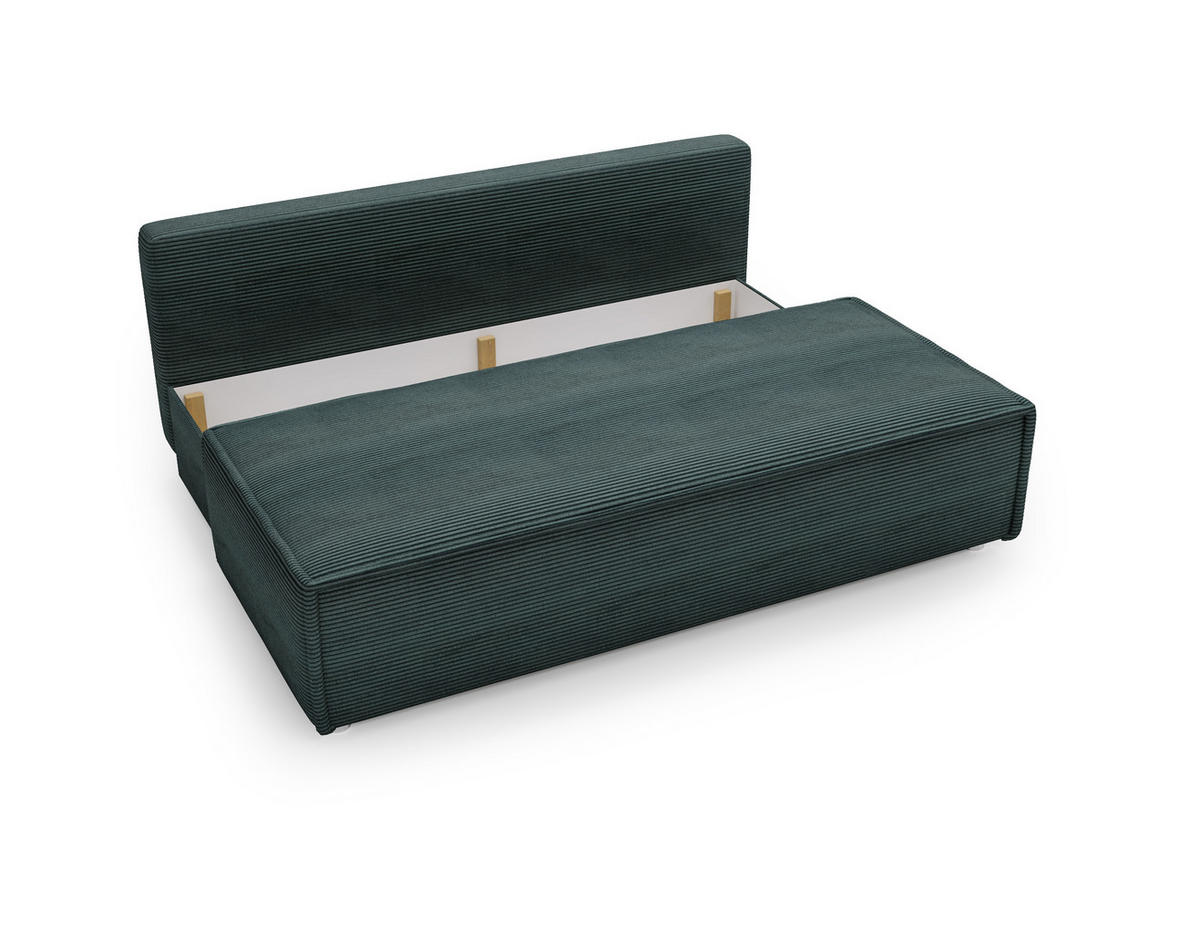 SCHLAFSOFA Mit Bettkasten DUO Poso Stoff Azurblau - Blau, Holz (198/89/90cm) - Kaiser Möbel