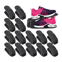 15XSTOHOVAČ obuvi - černá, plast (10/12.5/25cm) - Relaxdays