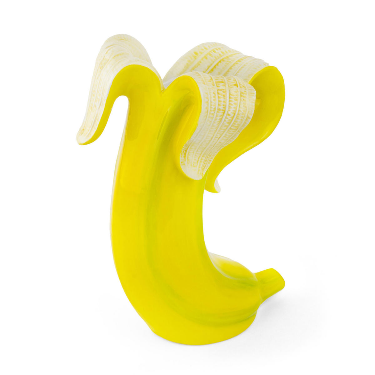 BLUMENVASE Banana Romance, Dolomit, Gelb, 21.8 cm - Gelb, Keramik (21.8cm) - Donkey Products