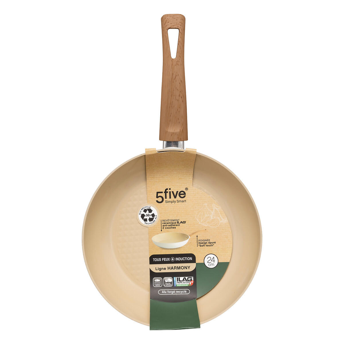 PFANNE Aluminium Harmony Ø 24,5 cm - Beige, Metall (24.5cm) - 5five Simply Smart