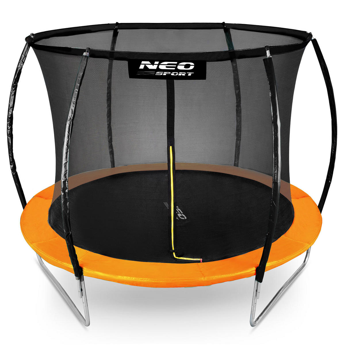 PROFILIERTES Gartentrampolin 10 ft/312 cm mit Innennetz - Orange, Metall (312/312cm)