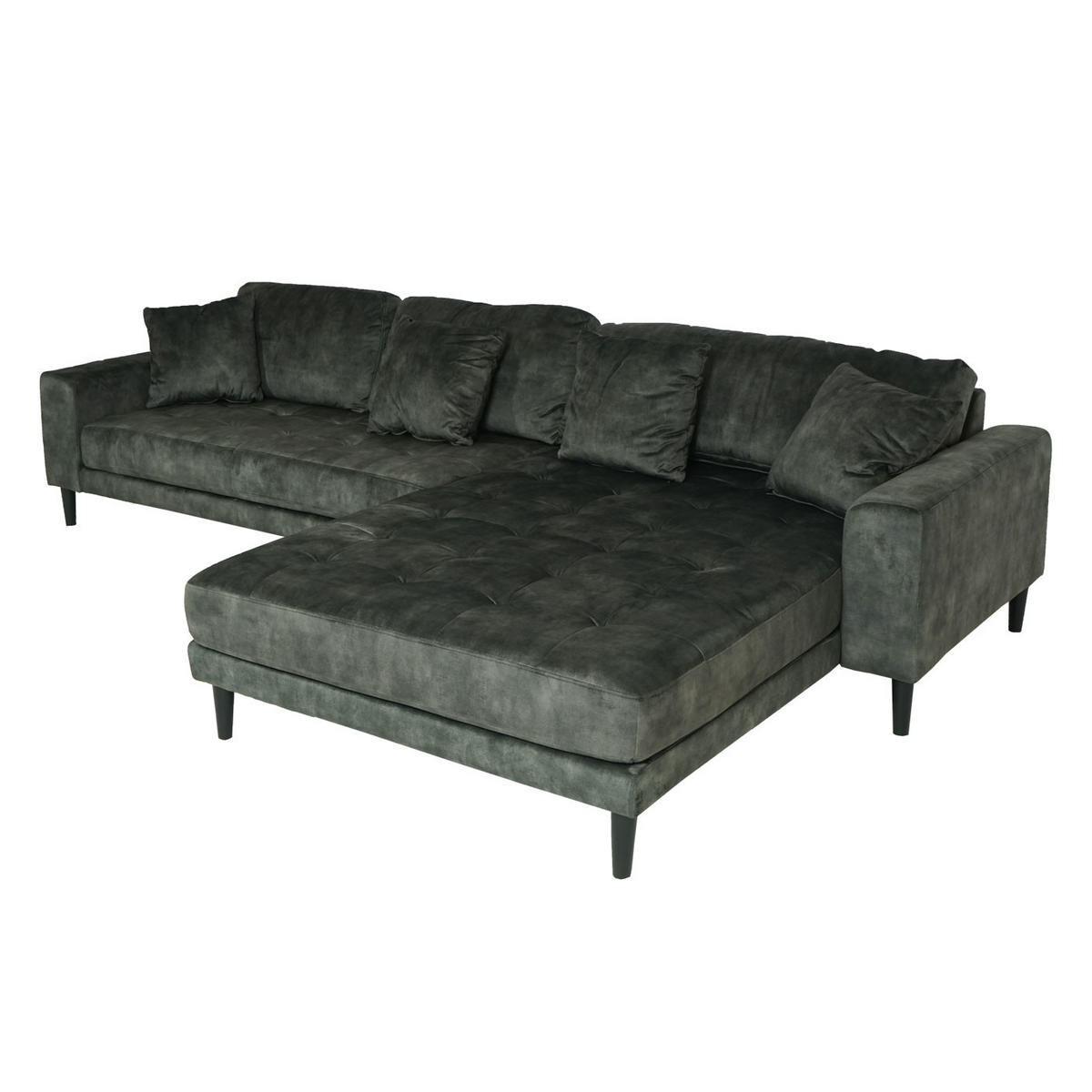 ECKSOFA Grün - Grün, Textil (295/178cm) - MCW