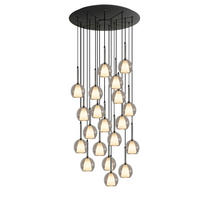 GALERIELEUCHTE Belluna 20-flammig Klar Ø 14cm - Klar, Glas (14/14/35cm) - s.luce