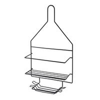 BADEZIMMERREGAL Carl 23/9,5/41,5cm Schwarz - Schwarz, Metall (23/41.5/9.5cm) - Mondex