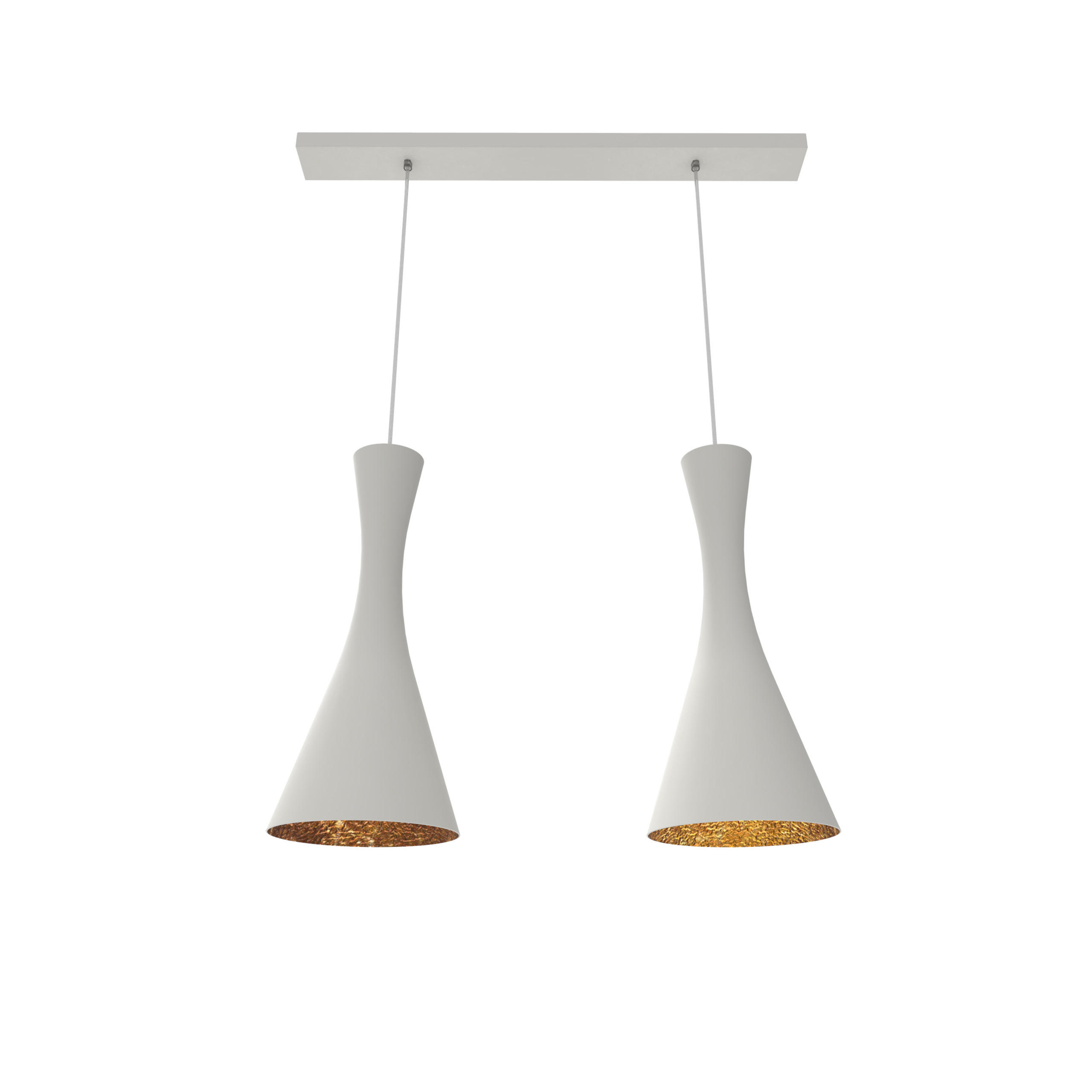 Lumicom Hängeleuchte Gold 70x120x20 cm