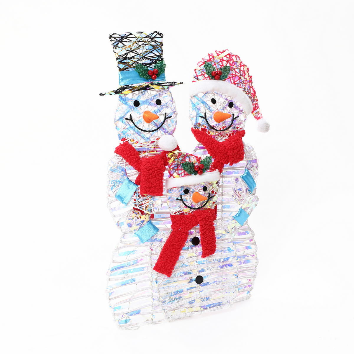 WEIHNACHTSDEKORATION HTHD0256 - Multicolor, Kunststoff/Metall (18/80/54cm) - Hometopia