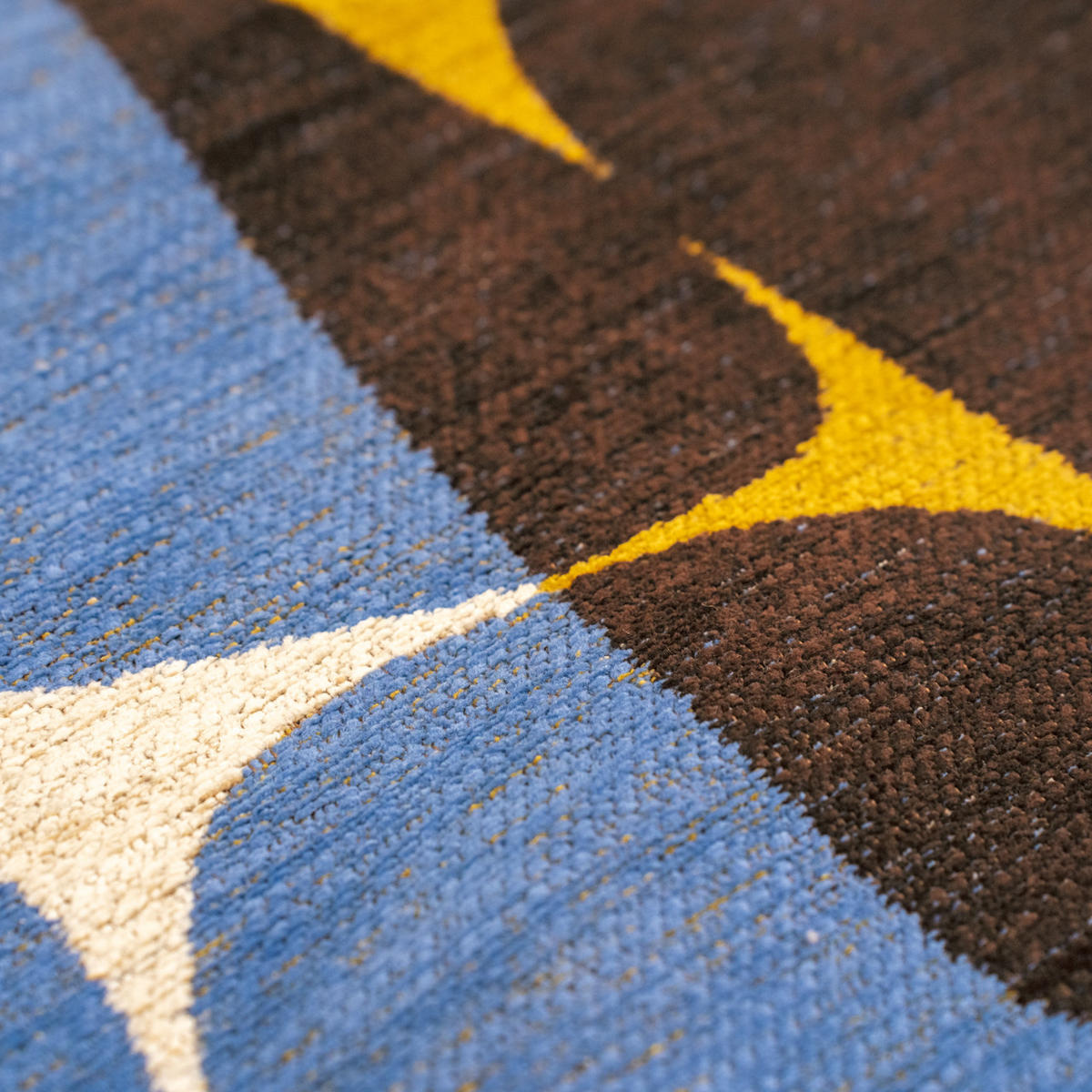 PREPROGA Stones Sunny Blue 100/140 cm - modra, umetna masa/tekstil (100/140cm) - Louis De Poortere