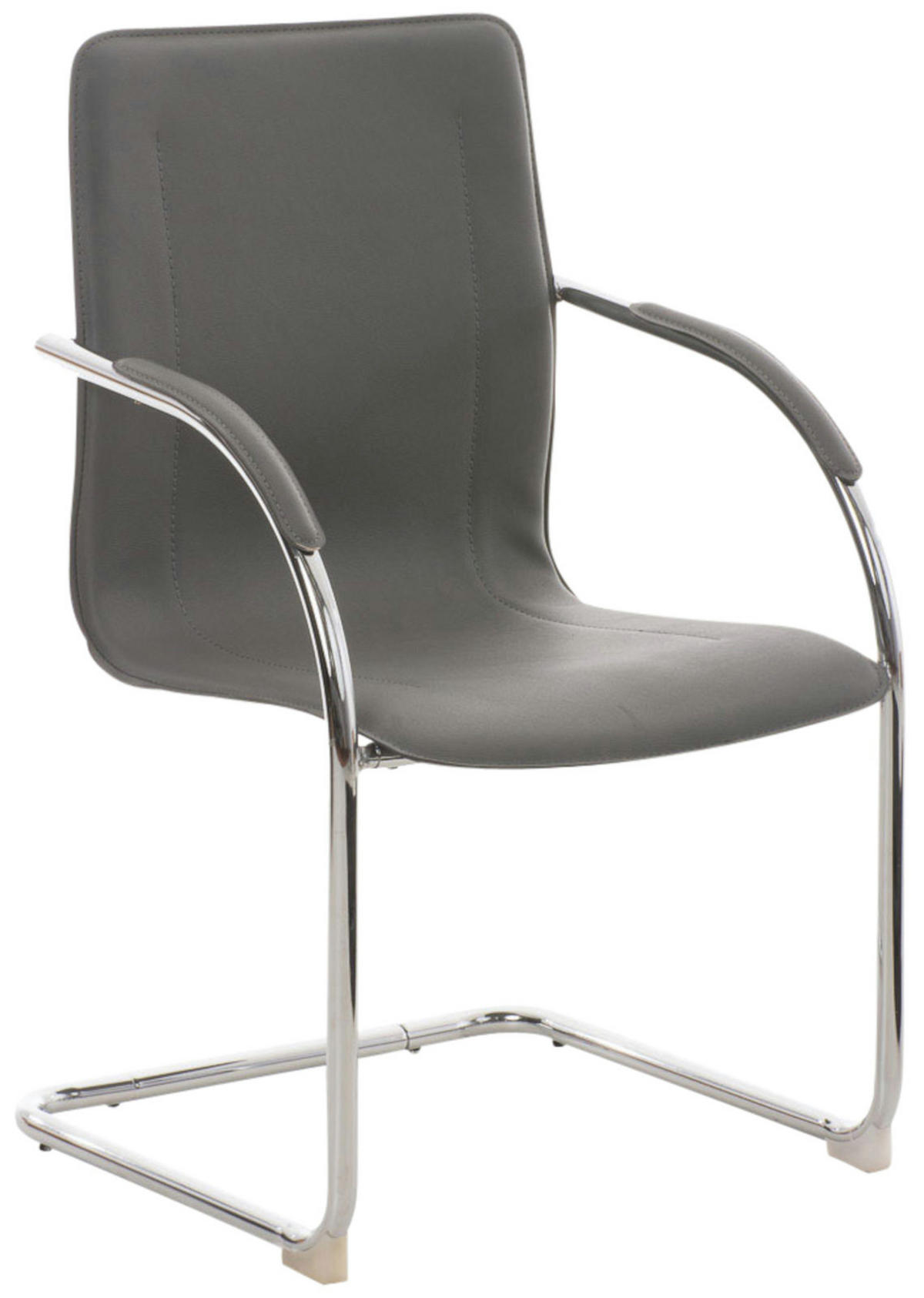 SCHWINGSTUHL 3er Set Lederlook grau - Grau, Textil/Metall (56/94/52cm) - CLP