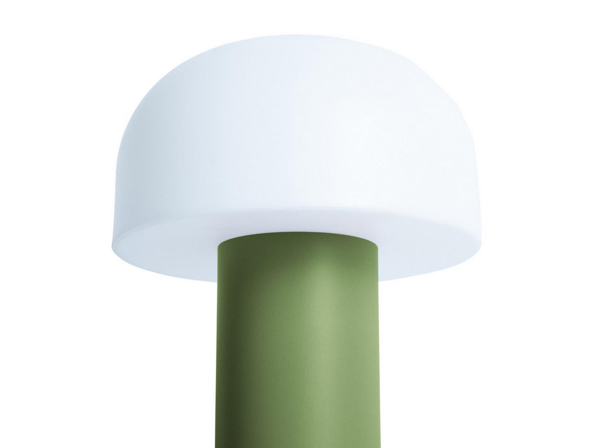 TISCHLAMPE Luca LED - Grün - 15/22,5 cm - Grün, Kunststoff (15/15/22cm) - Leitmotiv