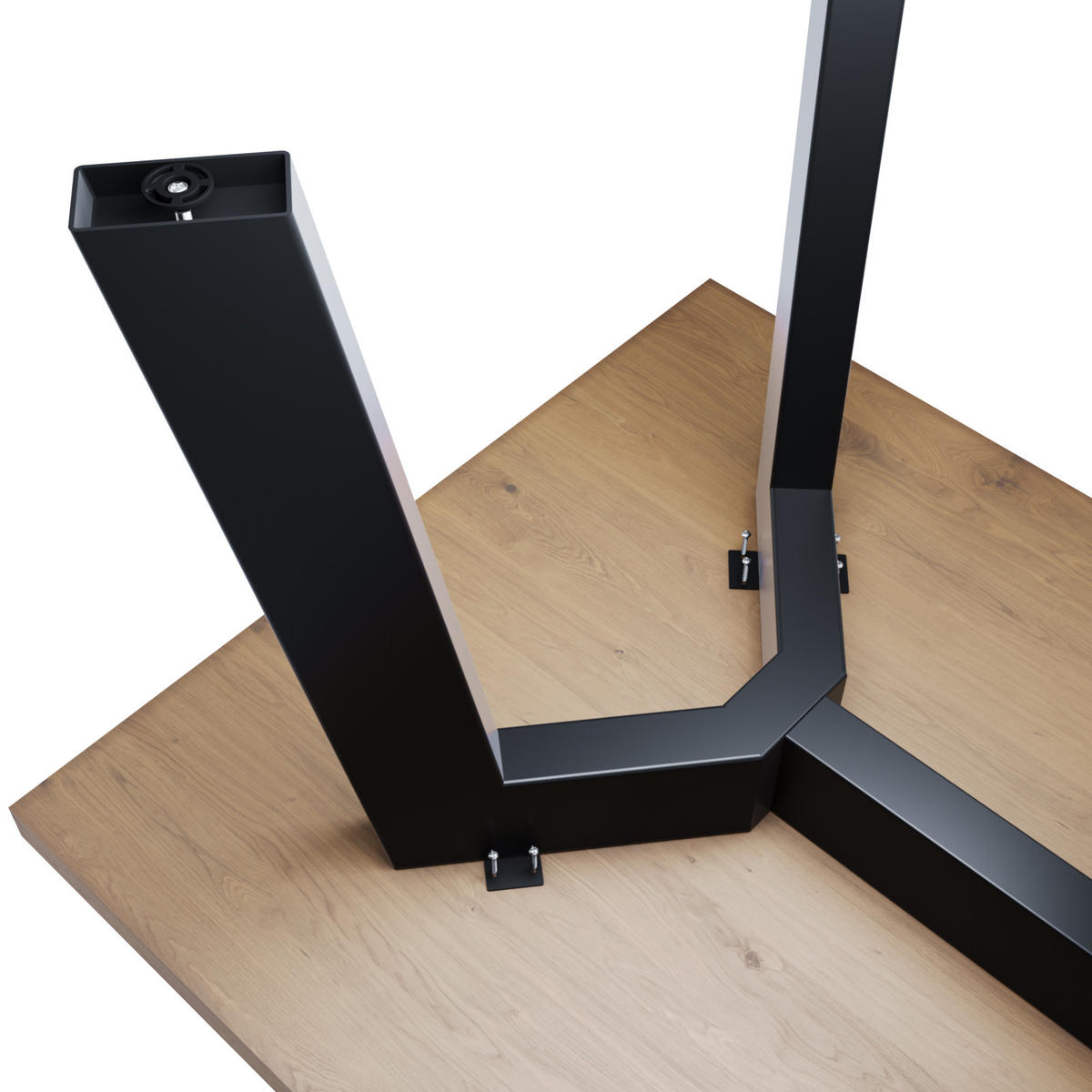 TISCHBEIN Barax Special Extreme Schwarz Metall 200/80/72 cm - Schwarz, Metall (80/72/200cm) - Metalo Pro