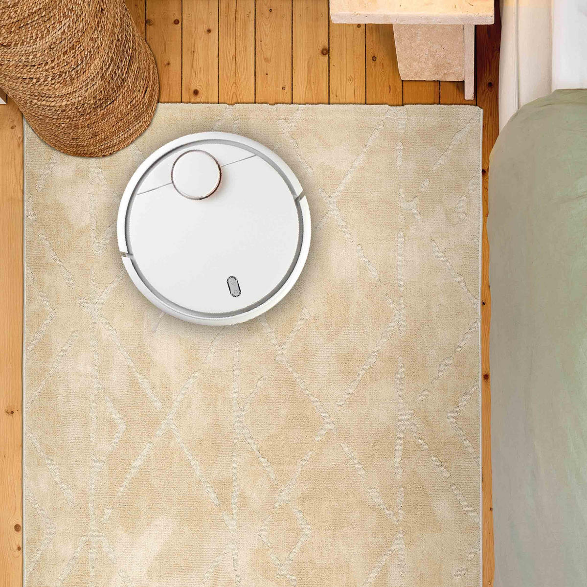 KURZFLORTEPPICH LOU - Creme, Textil (200/280cm) - Astra