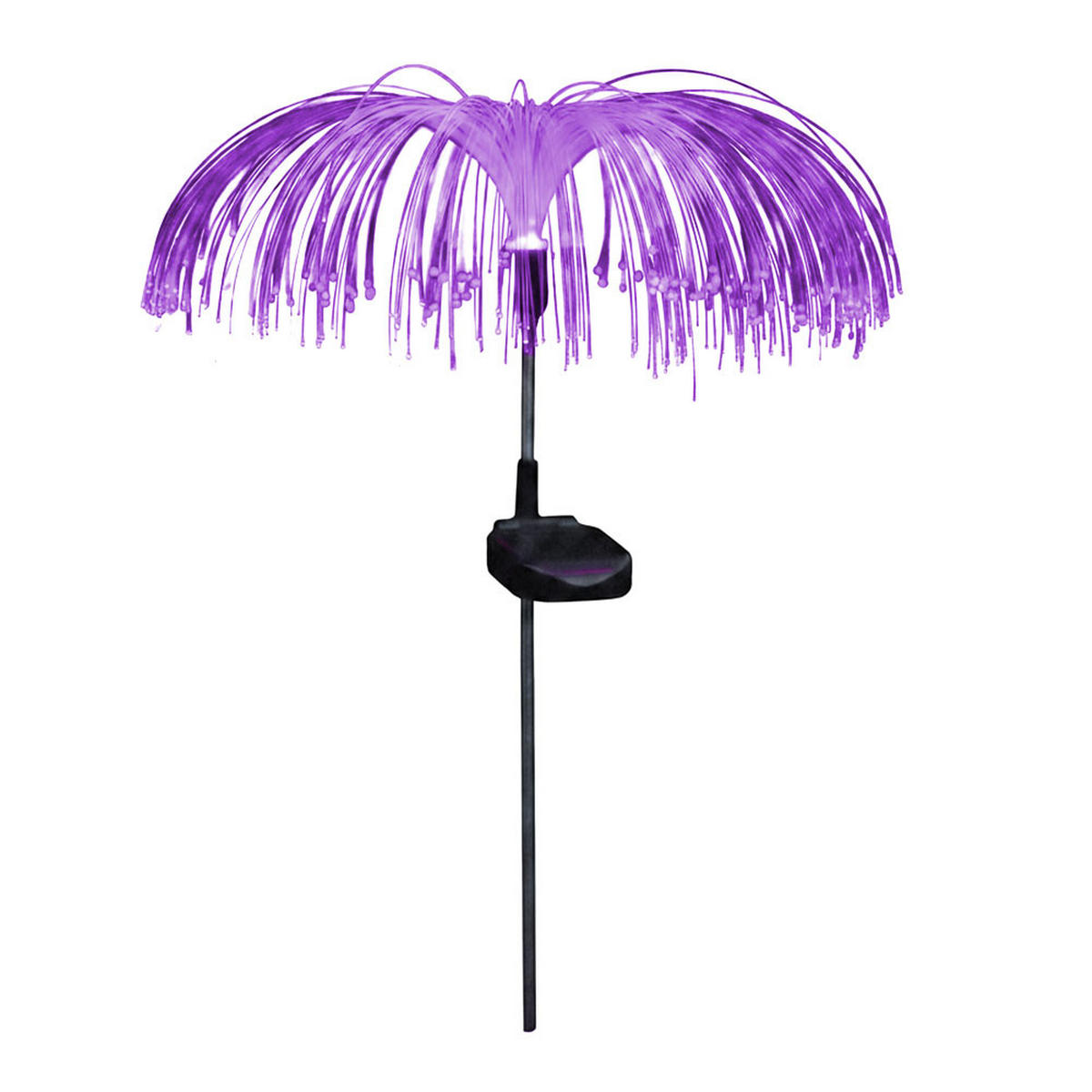 SOLARLEUCHTE, Stecklampe LED, Edelstahl, RGB 2er Set - Schwarz, Metall (26/26/60cm)