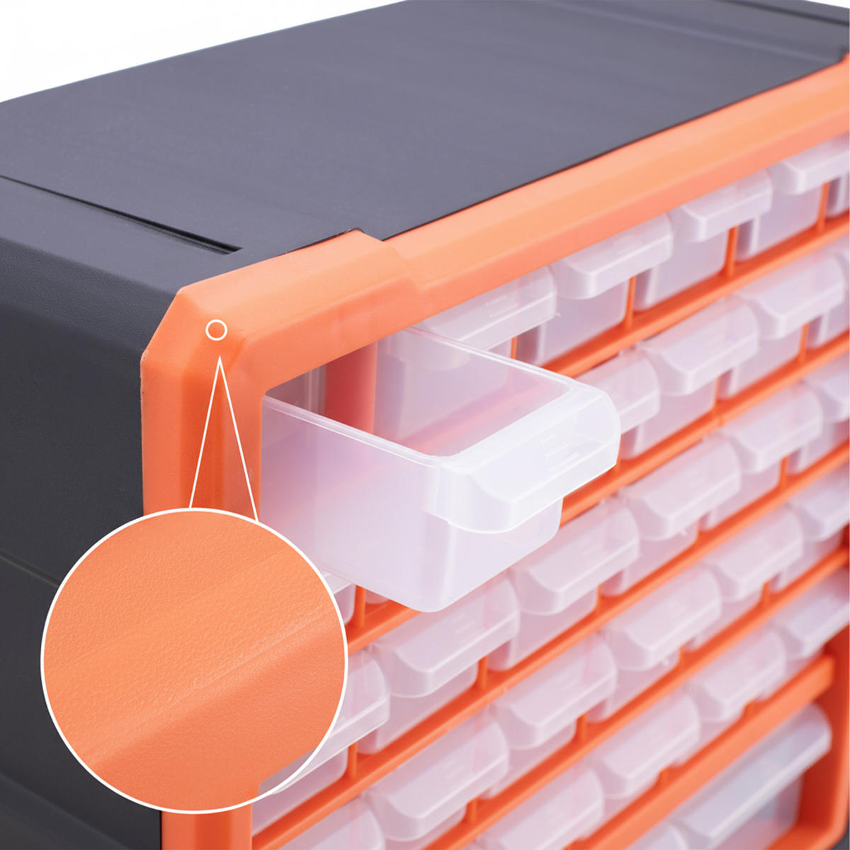 KLEINTEILEMAGAZIN - Multicolor, Kunststoff (38/47/16cm) - Relaxdays